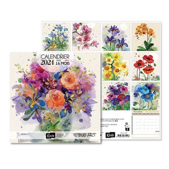 KALENDÁŘ 2024 16 měsíců CALCLA019 BUG ART KIUB