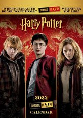 Oficiální nástěnný kalendář 2024 s nastavitelnými obrázky: Harry Potter (A3 29,7 x 42 cm)