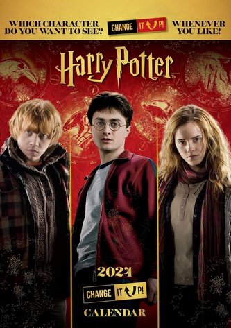 Oficiální nástěnný kalendář 2024 s nastavitelnými obrázky: Harry Potter (A3 29,7 x 42 cm)