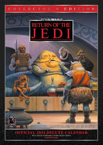 Deluxe kalendář 2024 Star Wars|Hvězdné války (29,7 x 42 cm)