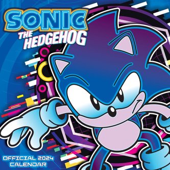 Oficiální nástěnný kalendář 2024 Sonic The Hedgehog|Ježek Sonic s plakátem (SQ 30,5 x 30,5|61 cm)