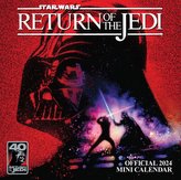Oficiální nástěnný mini kalendář 2024 Star Wars|Hvězdné války s plakátem (17,8 x 17,8|35,6 cm)