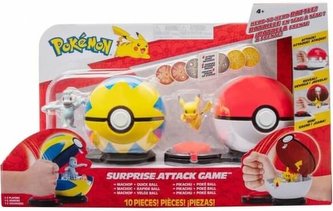 Pokémon figurková bitva - Surprise Attack Game - Machop vs Pikachu