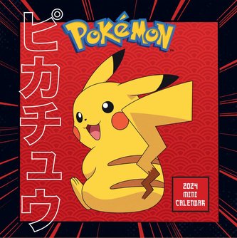 Oficiální dětský nástěnný mini kalendář 2024: Pokémon s plakátem (17,8 x 17,8|35,6 cm)