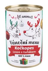 All Animals kočkopes Vánoční menu losos s tuňákem 400g
