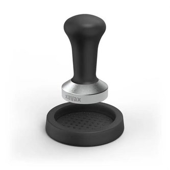 Pěchovadlo XAVAX Barista tamper na kávu s podložkou, 51 mm, nerez