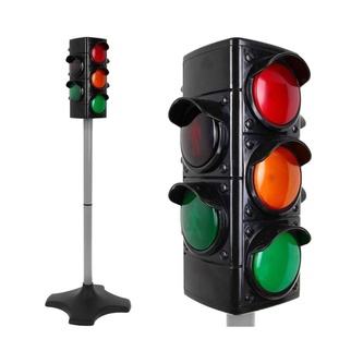 Siva funkční dopravní semafor, výška 72 cm
