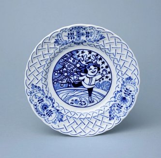 talíř VÝROČNÍ 2023 CIBULÁK reliéfní, závěsný, čes.porcelán