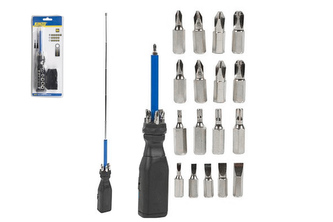 Šroubovák teleskopický s bity KINZO 79361 Šroubovák teleskopický s bity KINZO 79361