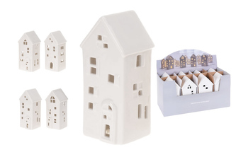 Porcelánový domeček s LED diodami