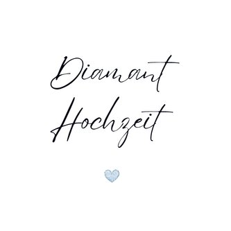 Gästebuch ¿Diamant Hochzeit¿- Premium Gästebuch Blanko