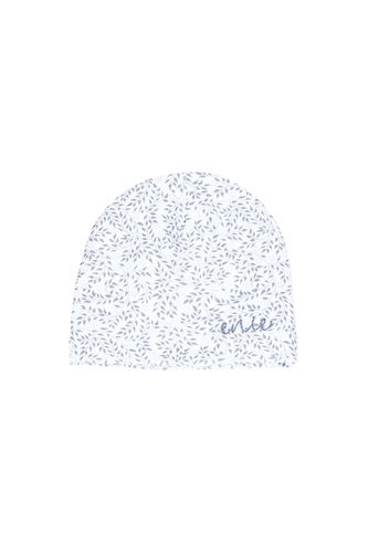 enie baby Dětská čepice 0-3m Grey Leaves