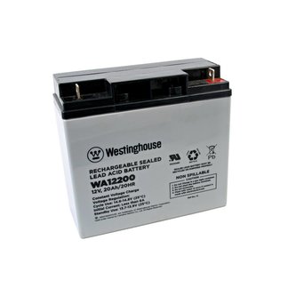 Olověný akumulátor 12V, 20Ah, 2x faston 6,3mm, 167x77x181 mm