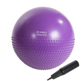YB03N 55CM FIALOVÝ MASÁŽNÍ GYMNASTICKÝ MÍČ HMS