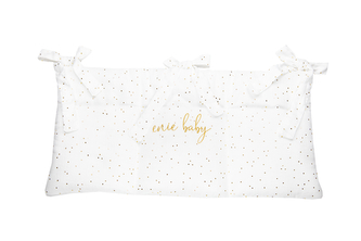 enie baby Mušelínový kapsář bílý se zlatými puntíky