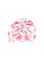 enie baby Turban - dětská čepice 12-16m  Pink Leaves