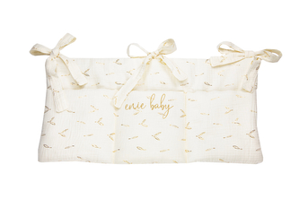 enie baby Mušelínový kapsář béžový se zlatými lístky