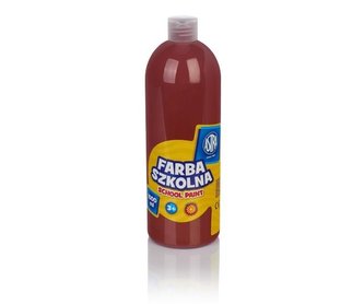 Farba szkolna brązowa 1000ml ASTRA