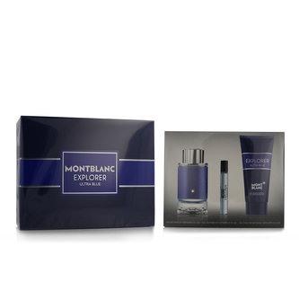 Mont Blanc Explorer Ultra Blue EDP 100 ml + EDP MINI 7,5 ml + SG 100 ml M
