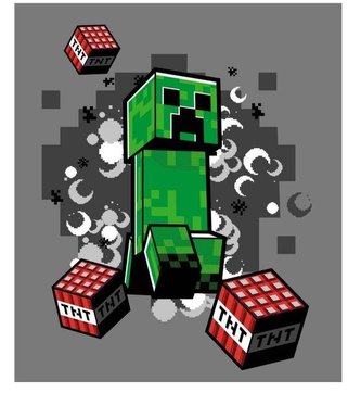 XXL FLÍSOVÁ DEKA  MINECRAFT DE LUX