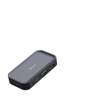 Verbatim Share my Screen, bezdrátový adaptér USB-C s rozbočovačem 4K, černá/šedá (WDA-02)
