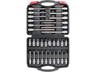 Bity sada Torx 1/2", T20 - T70, 32 ks
