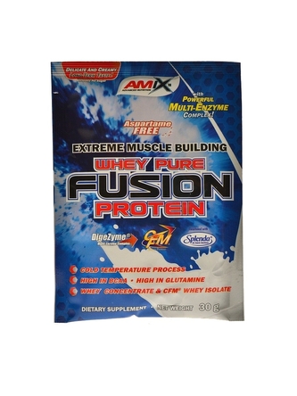 Amix - Whey Pro Fusion 100% whey protein 30 g - lesní plody