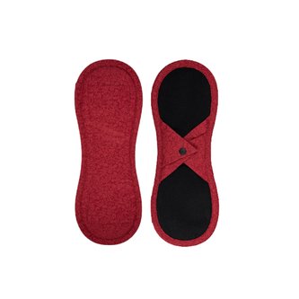 Bamboolik Denní vložka látková | satén & biobavlna Barva: Červená, Varianta: Na patentek