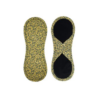 Bamboolik Denní vložka látková | satén & biobavlna Barva: Žlutá, Varianta: Na suchý zip