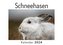 Schneehasen (Wandkalender 2024, Kalender DIN A4 quer, Monatskalender im Querformat mit Kalendarium, Das perfekte Geschenk)