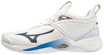 Mizuno WAVE MOMENTUM 2 / Undyed White / Spellbound / Peace Blue Velikost boty: 44.0/9.5