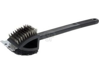 kartáč na BBQ 3v1, 37cm nerez/PH