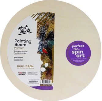 Mont Marte kulatá dřevěná malířská deska na rámu, 30cm č.0030, 1ks