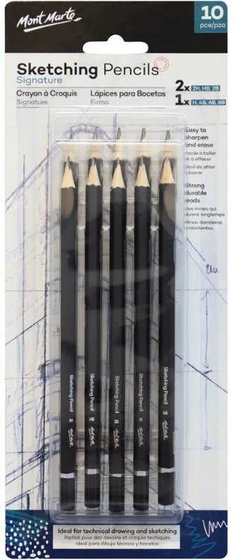 Mont Marte sada skicovacích tužek, č.0111, 10ks, blistr