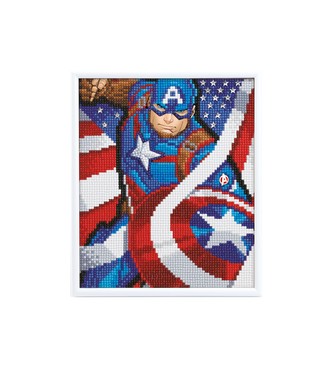 Crystal Art Obraz v rámu, Kapitán Amerika