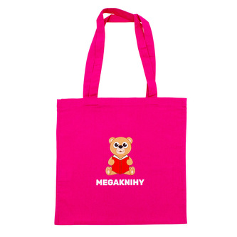 Taška bavlněná, růžová Megaknihy