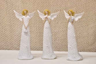 Anděl Flo Silver 29 cm