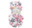 Příze PUFFY color - bílá, šedá, růžová - 100g / 9 m