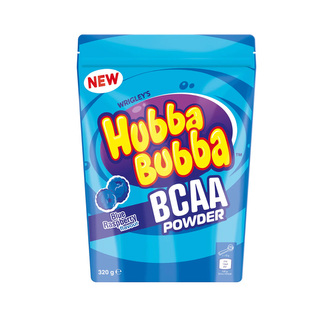 Hubba Bubba BCAA Powder 320 g blue raspberry (modrá malina)