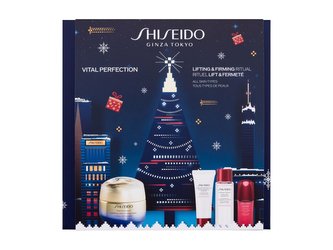 Shiseido Vital Perfection denní pleťový krém Vital Perfection 50 ml + čisticí pleťová pěna Clarifying Cleansing Foam 15 ml + pleťové tonikum Treatment Lotion 30 ml + pleťové sérum Ultimune 10 ml