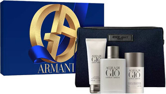 Armani Acqua di Gio Man Dárková sada Toaletní voda 100 ml, sprchový gel 75 ml, deostick 75 g a taštička