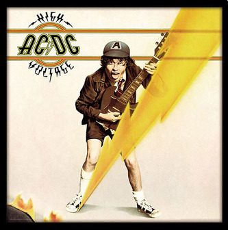 Plakát v rámu AC/DC: High Voltage (31,5 x 31,5 cm)