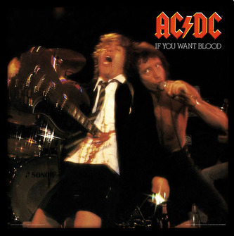Plakát v rámu AC/DC: If You Want Blood (31,5 x 31,5 cm)