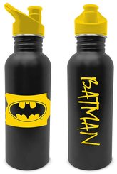Nerezová outdoor láhev na pití DC Comics|Batman: Logo a Nápis (objem 700 ml)