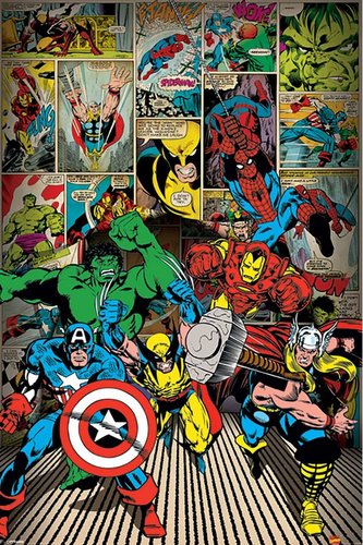 Plakát Marvel Comics: Here Come The Hero (61 x 91,5 cm)