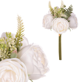 Růže v pugetu, barva bílá.