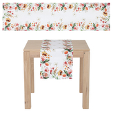 Běhoun, pivoňky v barvách pozdního léta,  40x150cm, 100%polyester.