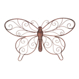Motýl, kovový nástěnná dekorace.