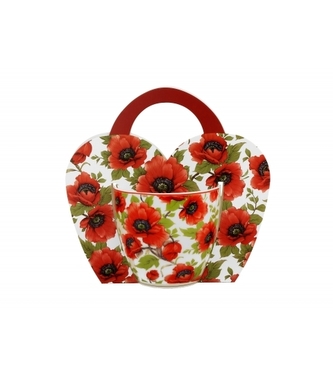 Porcelánový hrnek Lina 460 ml v papírovém košíku