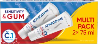 Sensodyne Repair & Protect Whitening zubní pasta, 2 × 75 ml